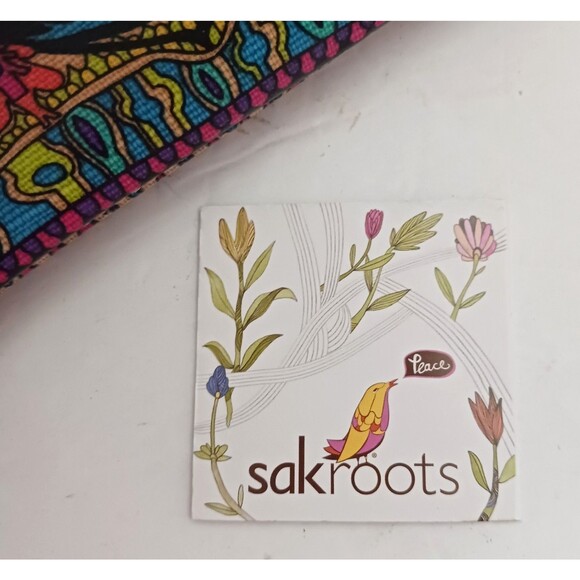NWT Sakroots Artist Circle Lg Crossbody/Wristlet Smartphone Wallet  7.5X4.5 - Picture 13 of 13